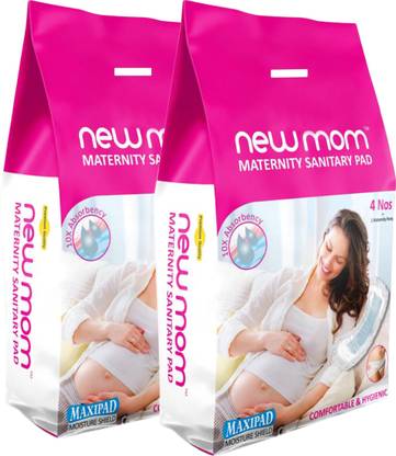 Newmom Maternity pad + Pad Fixator combo (combo pack )- pack of 5*2 Sanitary Pad