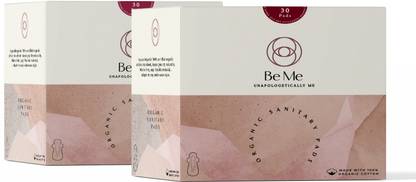 BE ME Sanitary Pads for Women - XL (Double Wings) - Heavy Flow/Overnight Pads Sanitary Pad