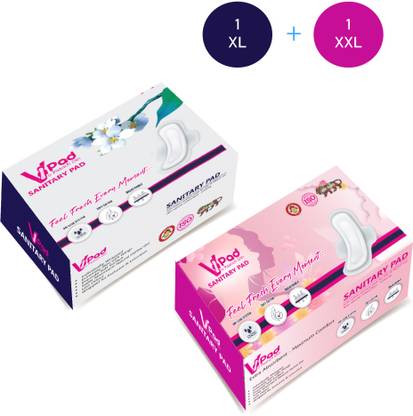 VPAD 1 XL + 1 XXL, 8-Layer Technology, Rash Free, Soft Cotton, Anti