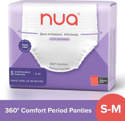 Nua Comfort Disposable Period Panties S-M | Ultra-Absorbent | Sanitary Pad