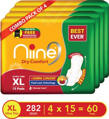 niine Dry Comfort Ultra Thin Sanitary Pads for women Super Saver Sanitary Pad