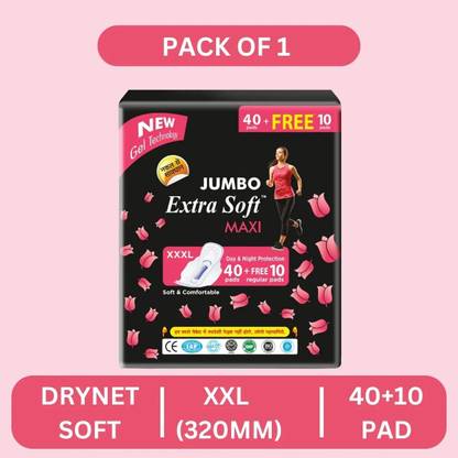 Extra Soft MAXI CARE-(XXXL) 40+10 PAD Sanitary Pad