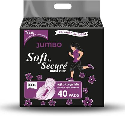 soft & secure New Maxi Care Cottony Sanitary Pad Napkin for Women & Girls Sanitary Pad