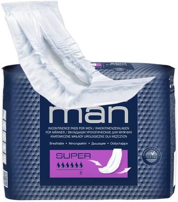 LUREME 20 Pcs Ultra Soft Seni Man Super Bladder Control Pads for urinary incontinence Sanitary Pad