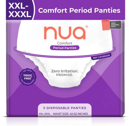 Nua Comfort Disposable Period Panties XXL-XXXL | Ultra-Absorbent | Sanitary Pad