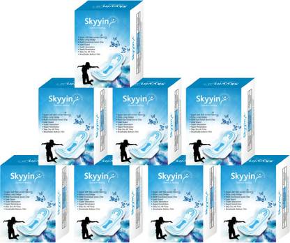 skyyin Sanitary pads Day Use 8 pad in one packet 240 mm Leak Guard pack of 8 Sanitary Pad