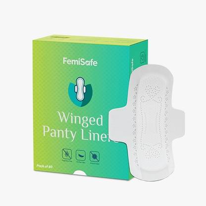 Femisafe Cotton Winged Pantyliner (Pack of 80) Pantyliner