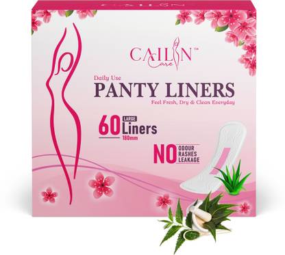 Cailin Care Aloevera Infused Daily Use Anion Chip Ultra Thin (Size - 180mm|Large) Pantyliner