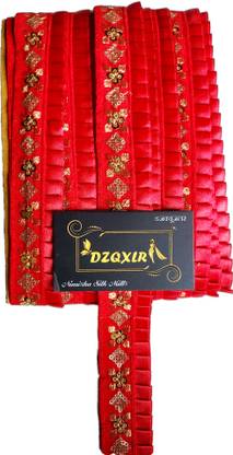 DZQXLR 9 metre Velvet Saree Falls