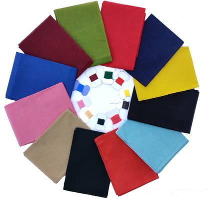 Afreen Multi Colour (Pack of 12 Pcs) Pure Cotton Saree Falls