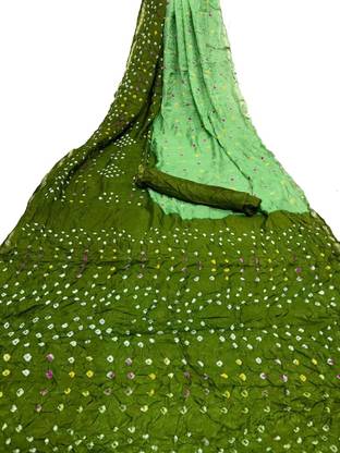 Bandhani Cotton Jute Saree