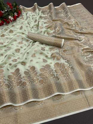 Self Design Banarasi Jacquard Saree