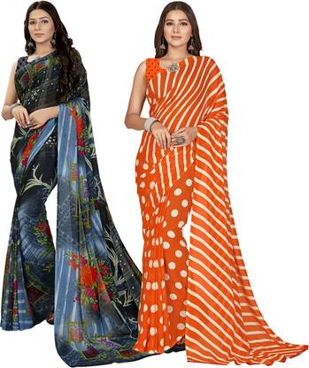 Floral Print Daily Wear Georgette Saree