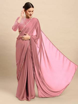 mahi creation Self Design Daily Wear Satin Saree