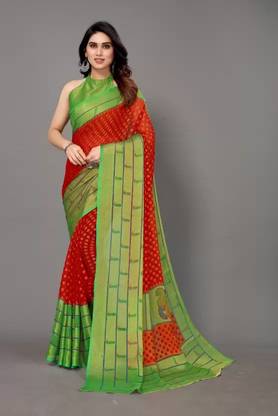 Printed Fashion Brasso Saree
