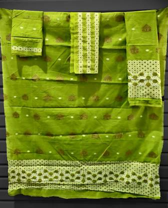 Self Design Mekhela Chador Cotton Blend Saree
