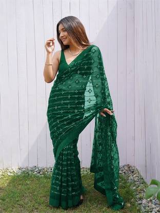 ANOUK Embellished Daily Wear Net Saree
