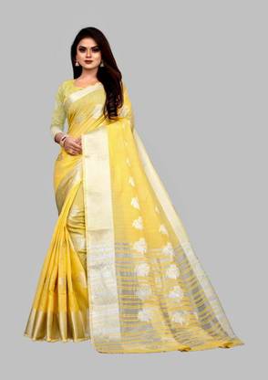 Woven Banarasi Cotton Silk Saree