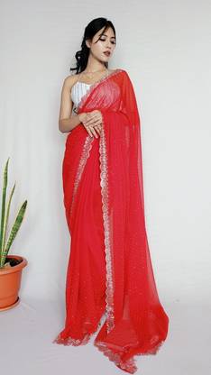 Stylee Couture Embellished, Self Design Bollywood Georgette Saree