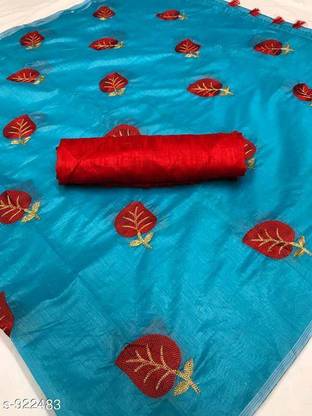 Embroidered Chanderi Chanderi Saree