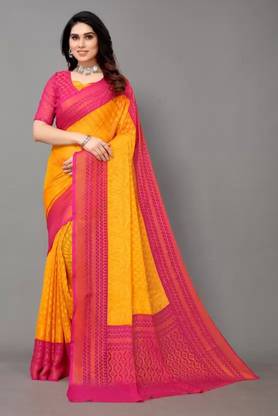 Printed Fashion Brasso Saree