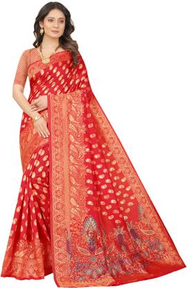 Kanjivaram Jacquard, Pure Silk Saree