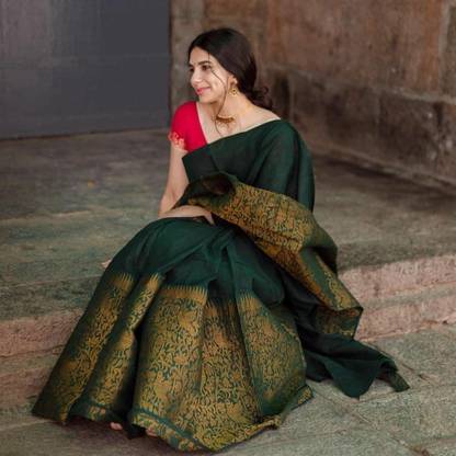 Woven Assam Silk Art Silk Saree