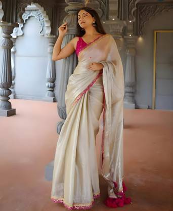 Avishafab Embellished, Embroidered Bollywood Chiffon Saree