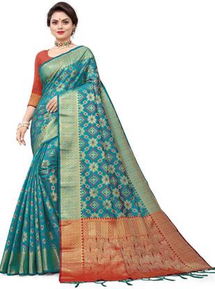 Patola Cotton Blend, Cotton Silk Saree