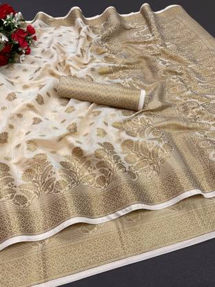 Self Design Banarasi Jacquard Saree