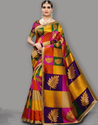 Kalamkari Silk Blend, Cotton Silk Saree