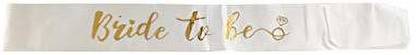lalantopparties Bride to Be Satin Sash For Theme, Happy Birthday, Anniversary, Wedding