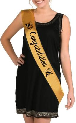 hubops Congratulations Sash for Great Work Party, Events, Gifts & Decorations. Gold