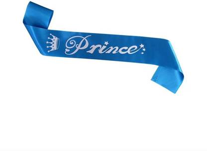 Happy Place Gift n Toys Prince Sash (Blue) Party Sash for Boys PArty SAsh
