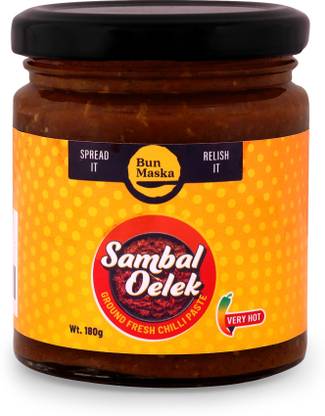 Bun Maska Sambal Oelek Sauce | Spicy Indonesian Chilli Paste | Natural with No Added Color Sauce