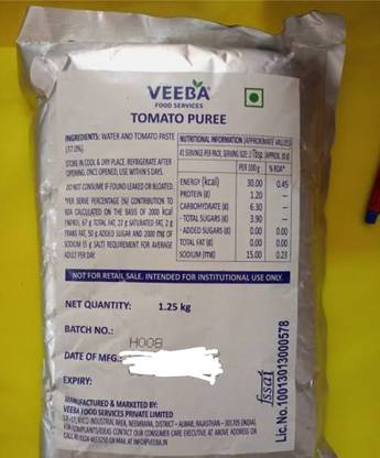 VEEBA Tomato puri 1kg Puree