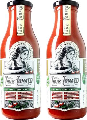 The True Tomato Tomato Ketchup 220gm (2) | 100% Pure Tomatoes Ketchup