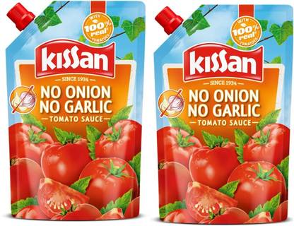 Kissan No-Onion No-Garlic Tomato Sauce WITH REAL TOMATOES Sauces & Ketchup