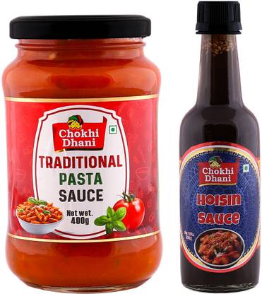 Chokhi Dhani Traditional Pasta Sauce 400g, Hoisin Sauce 220g | Combo Pack Sauce