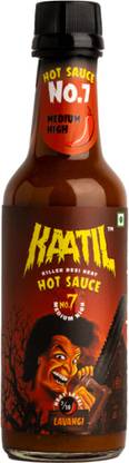 kaatil Hot Sauce No. 7 | Medium Hot | Made from - Lavangi Chillis | Cooked Sauce, 200gm Sauce