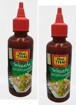 Real Thai Sriracha Hot Chilli Lemongrass Sauce 240ml - (Pack of 2)|(Imported) Sauces
