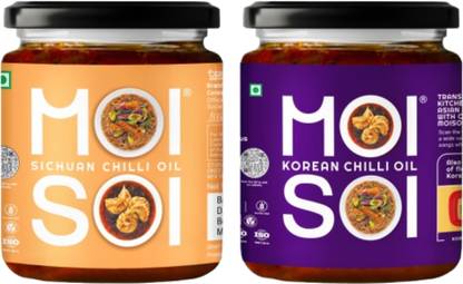 MOI SOI Sichuan Chilli Oil Combo of 2 (175 gms x 2) serves 6 Sauce & Dip