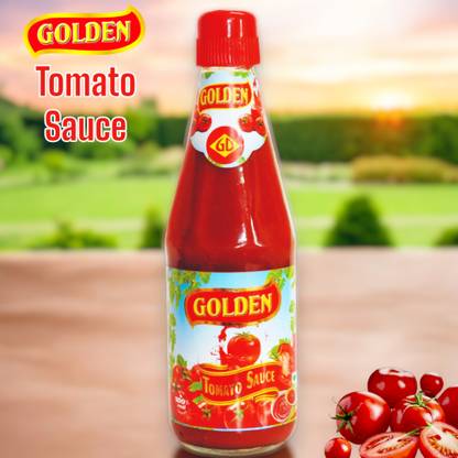 Golden Fresh Tomato Sauce, 100% Natural, No Onion & Garlic, Tasty, Vegetarian Ketchup