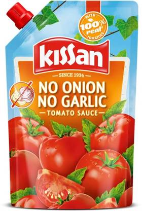 Kissan No-Onion No-Garlic Tomato Sauce WITH REAL TOMATOES Sauces & Ketchup