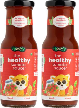 Troovy Healthy & Chemical free, Nutrition loaded, Tomato Sauces & Ketchup (2 x 200 ML) Sauces & Ketchup