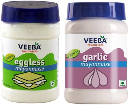 VEEBA Garlic & Eggless Mayonnaise Combo Dip