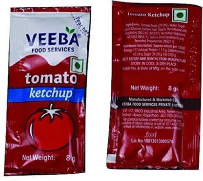 VEEBA Pack of 100 Sauces & Ketchup