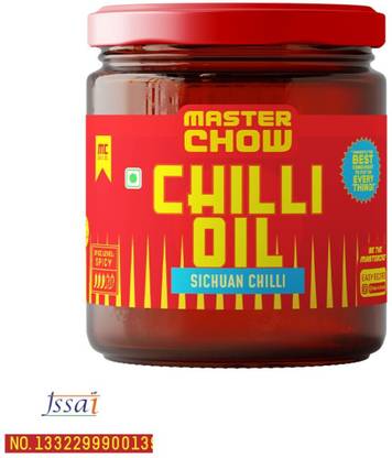 MasterChow Sichuan Chilli Oil | Spicy, Crunchy, Garlicky Flavor | 100% Veg Sauce & Dip