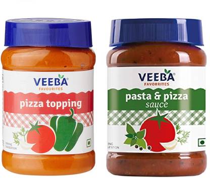 VEEBA Pasta & Pizza Sauce & Pizza Topping (280Gm * 2) Sauce