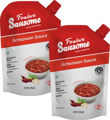 Fazlani Sausome Schezwan Chutney | Cook | Dip | Spread - Stir Fry | Pack of 2, 300G Sauce